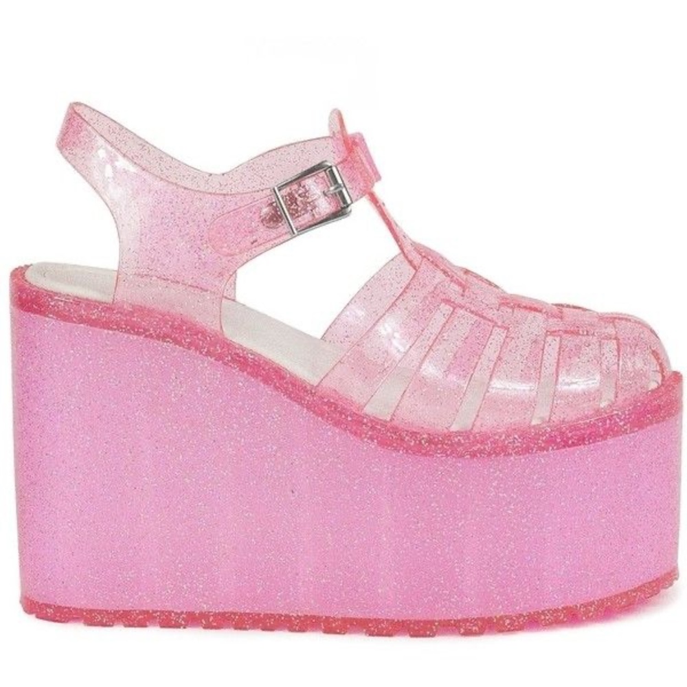 RARE Unif Hella Jelly platforms Dolls Kill
